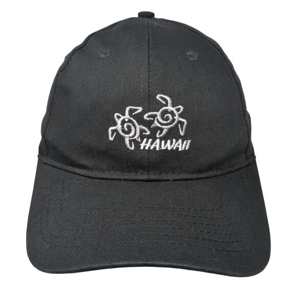Hawaii Strapback Baseball Cap Black OS Adjustable Surfware Hawaiian Classics - Picture 1 of 9